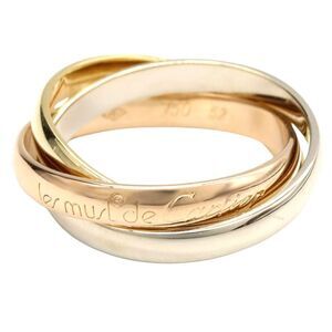 Cartier Trinity Ring K18 Gold Jewelry